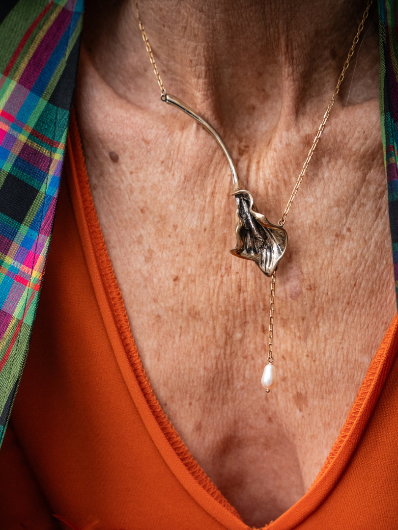 Water Lily Lariat Necklace 8
