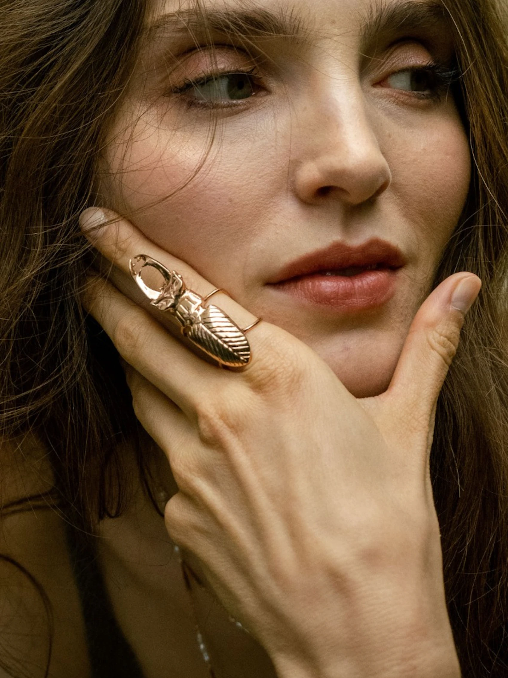 Rose Stag Beetle Ring 2