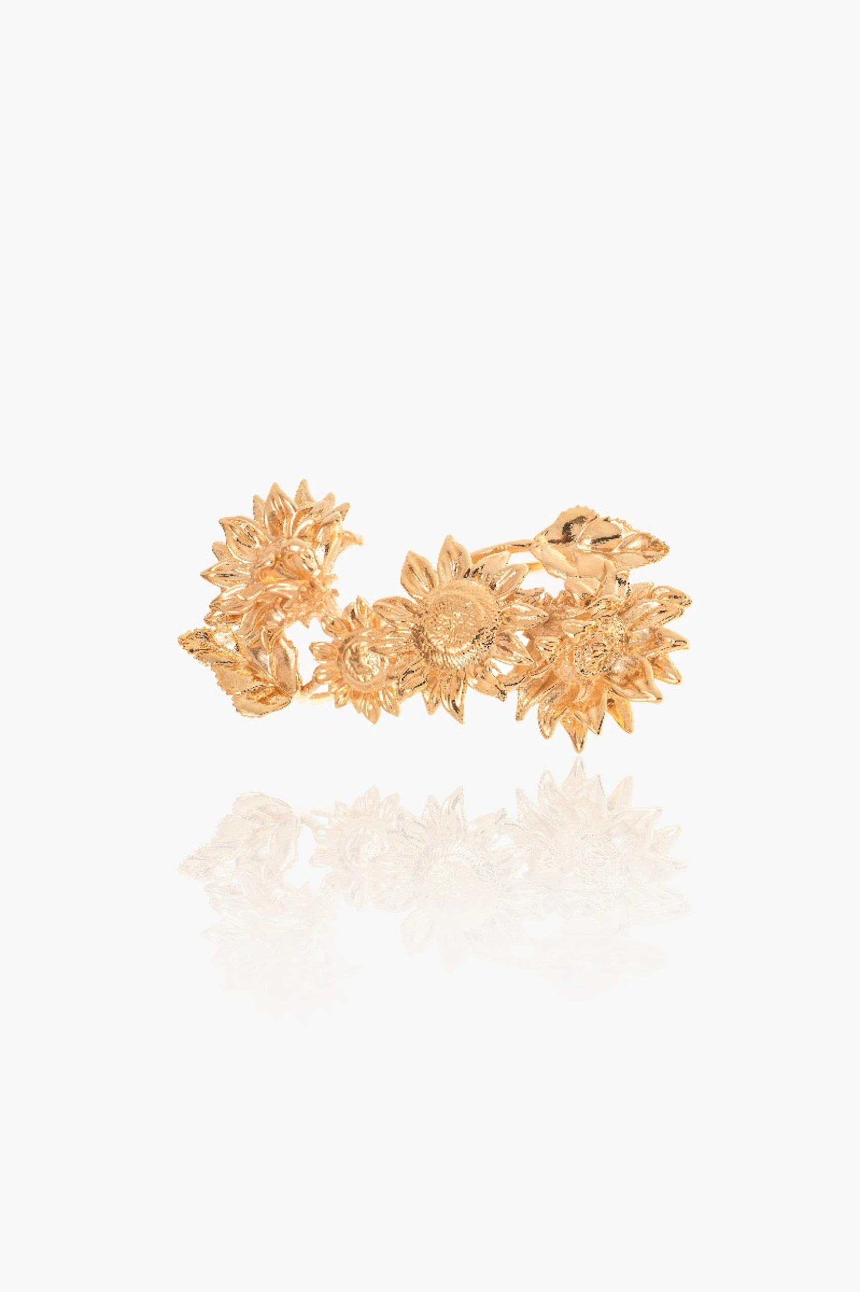 Anillo Doble Girasoles 0