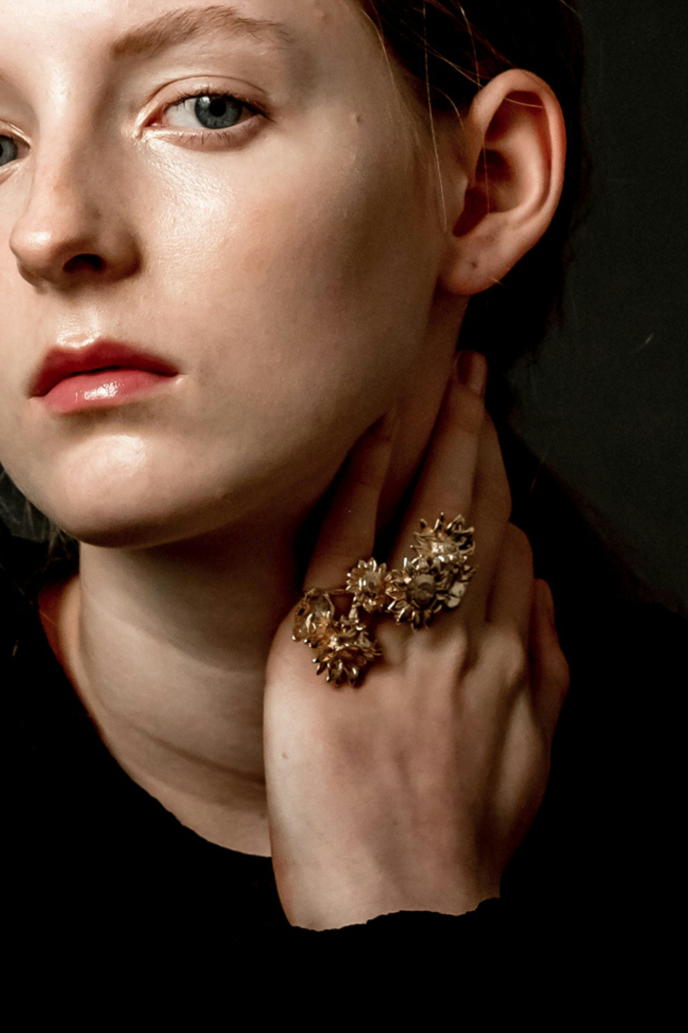 Anillo Doble Girasoles 5