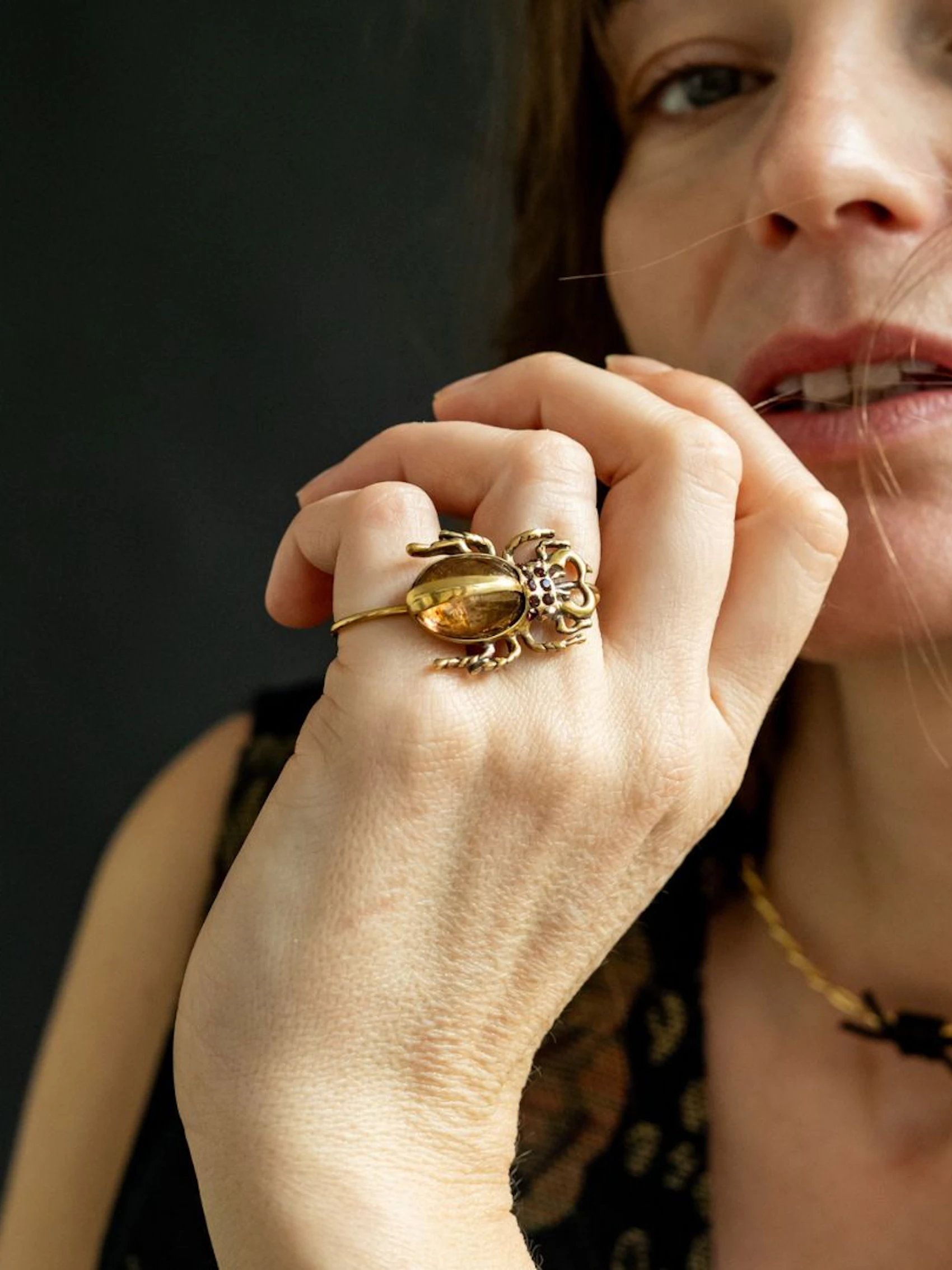 Double Scarab Ring 7