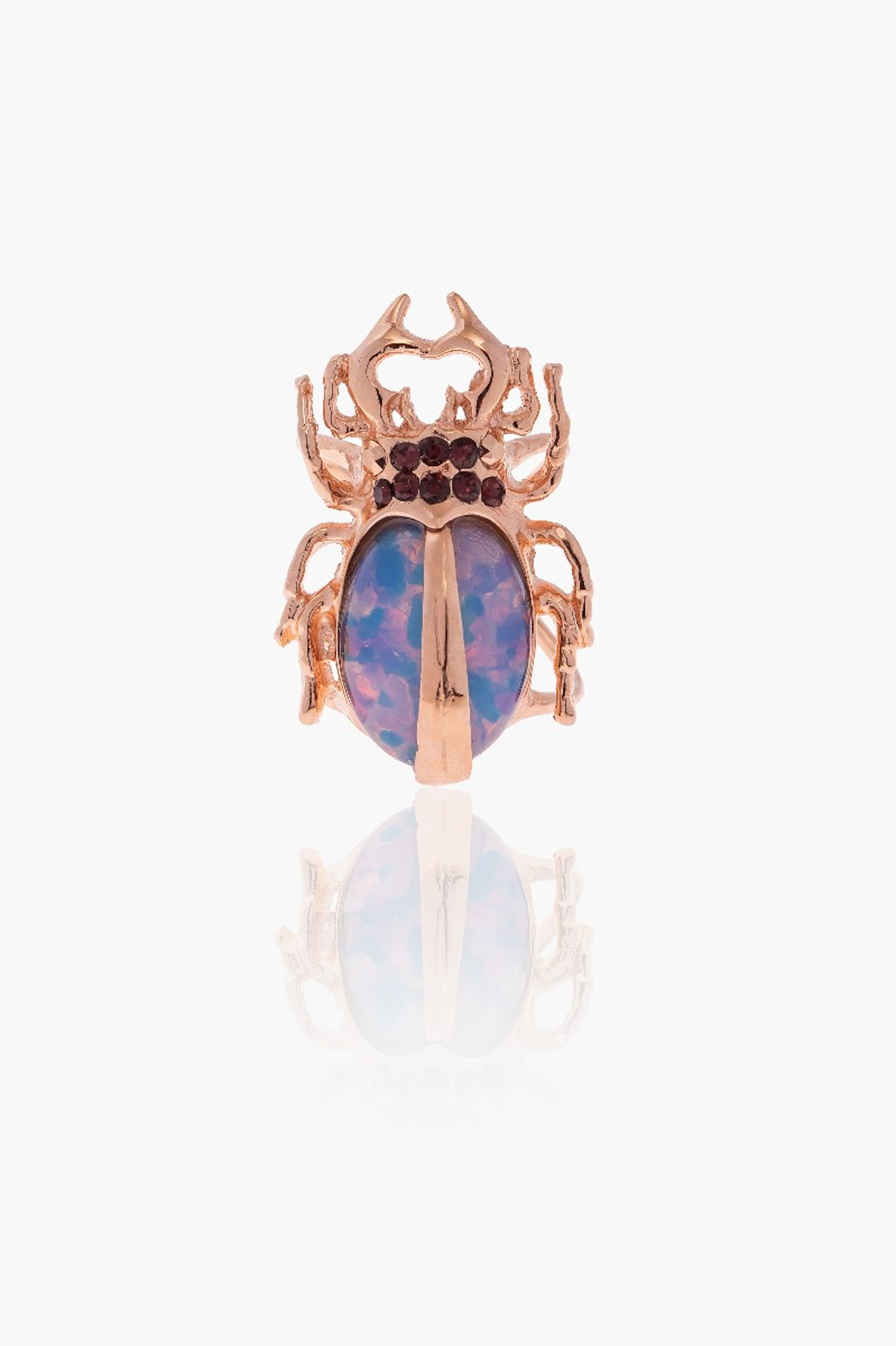 Rose Scarab Ring 0