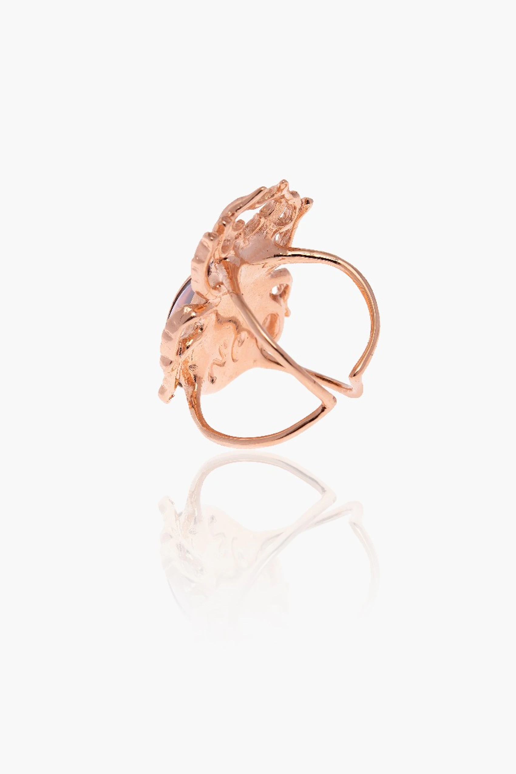 Rose Scarab Ring 2