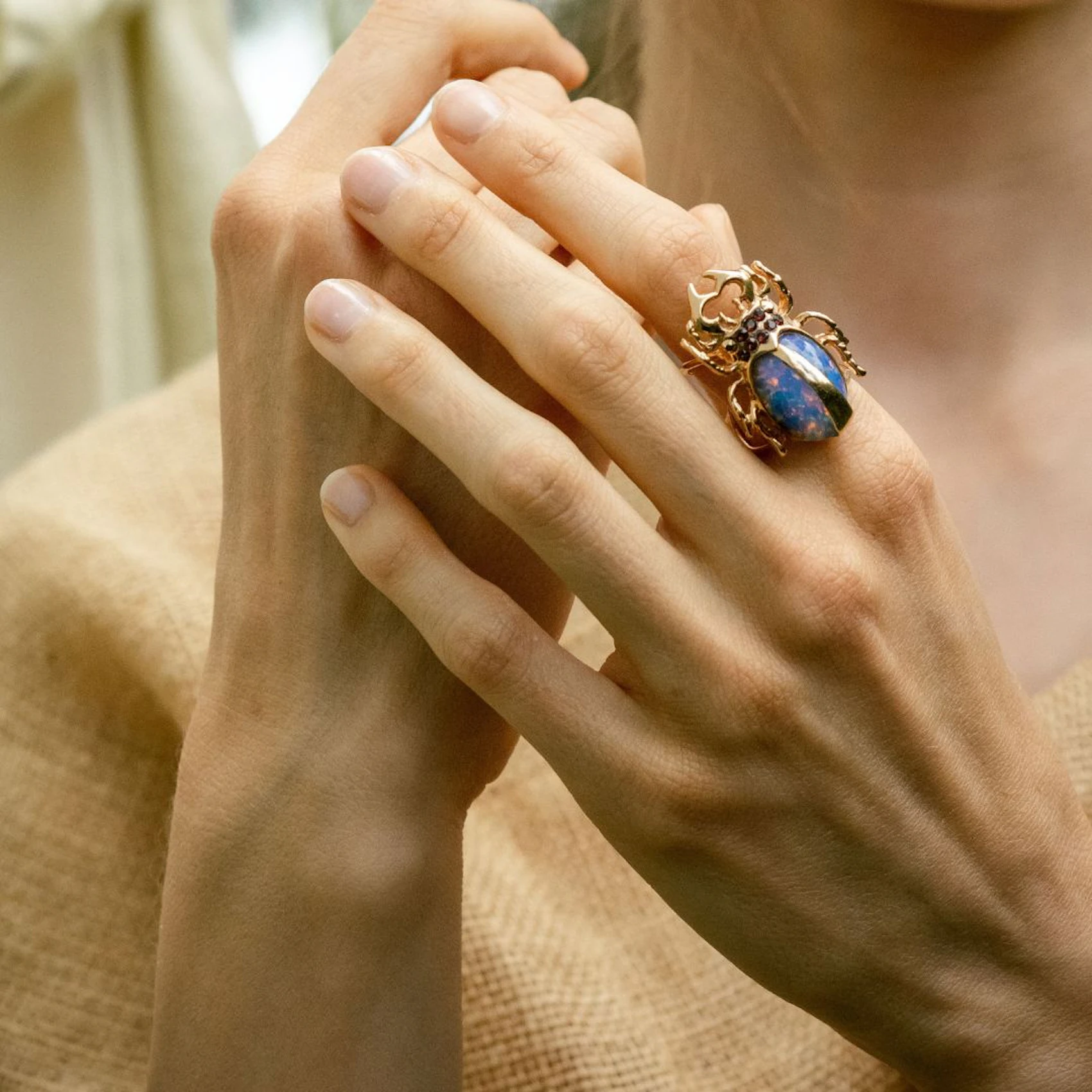 Rose Scarab Ring 5
