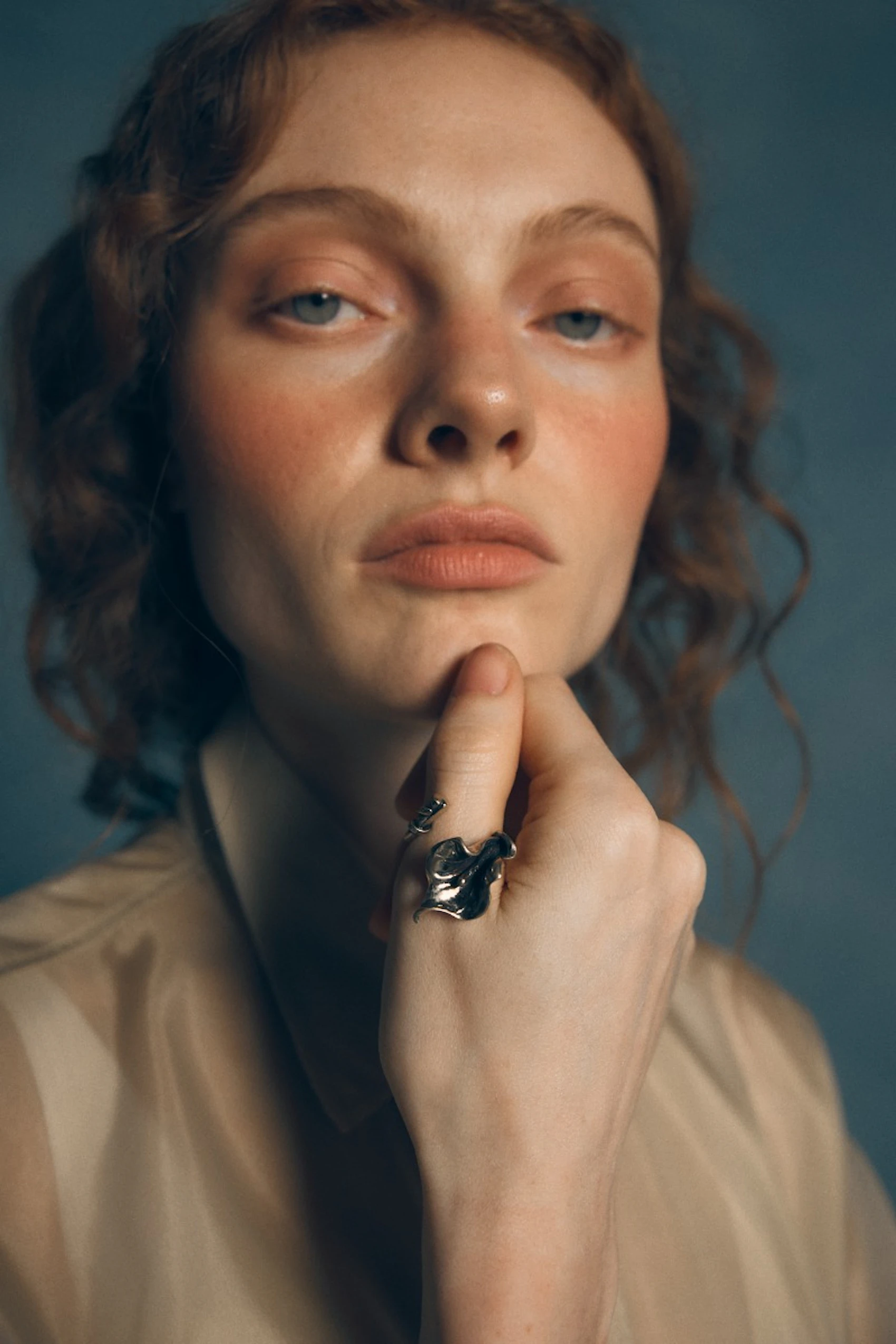Antique Gold Water Lily Ring 5