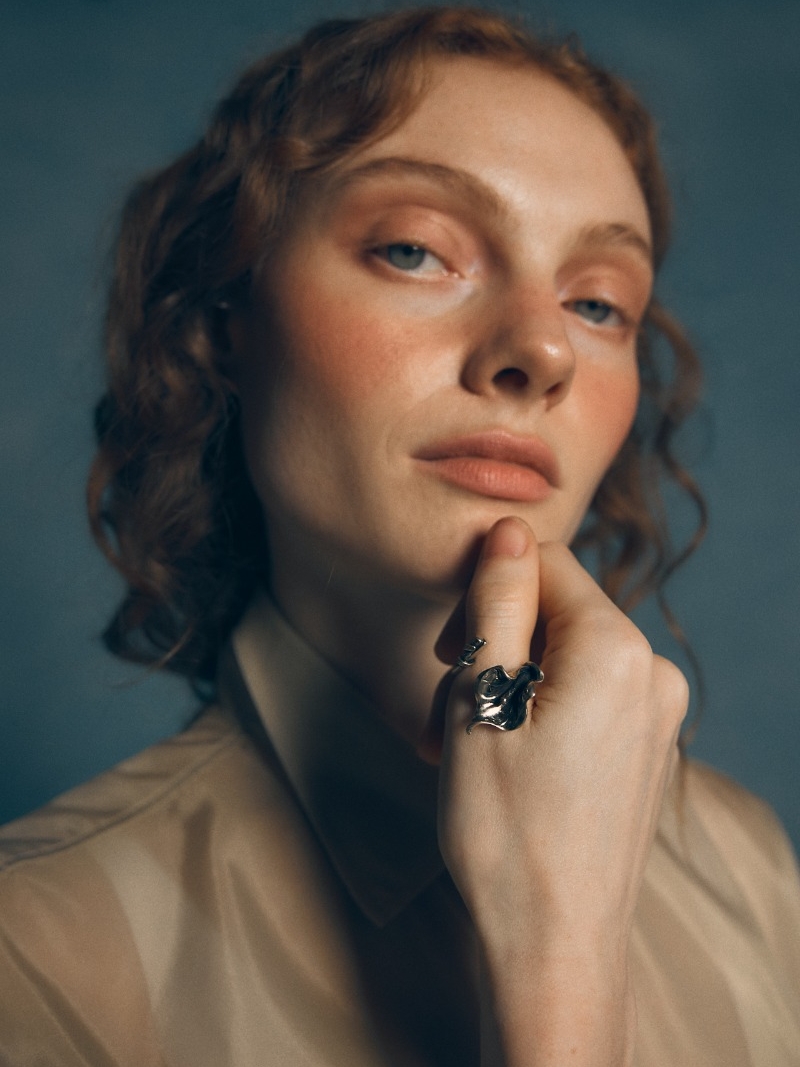 Antique Gold Water Lily Ring 0