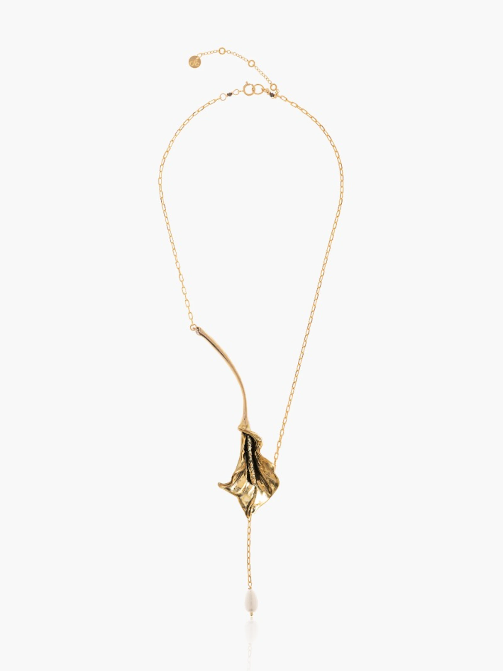 Water Lily Lariat Necklace 1