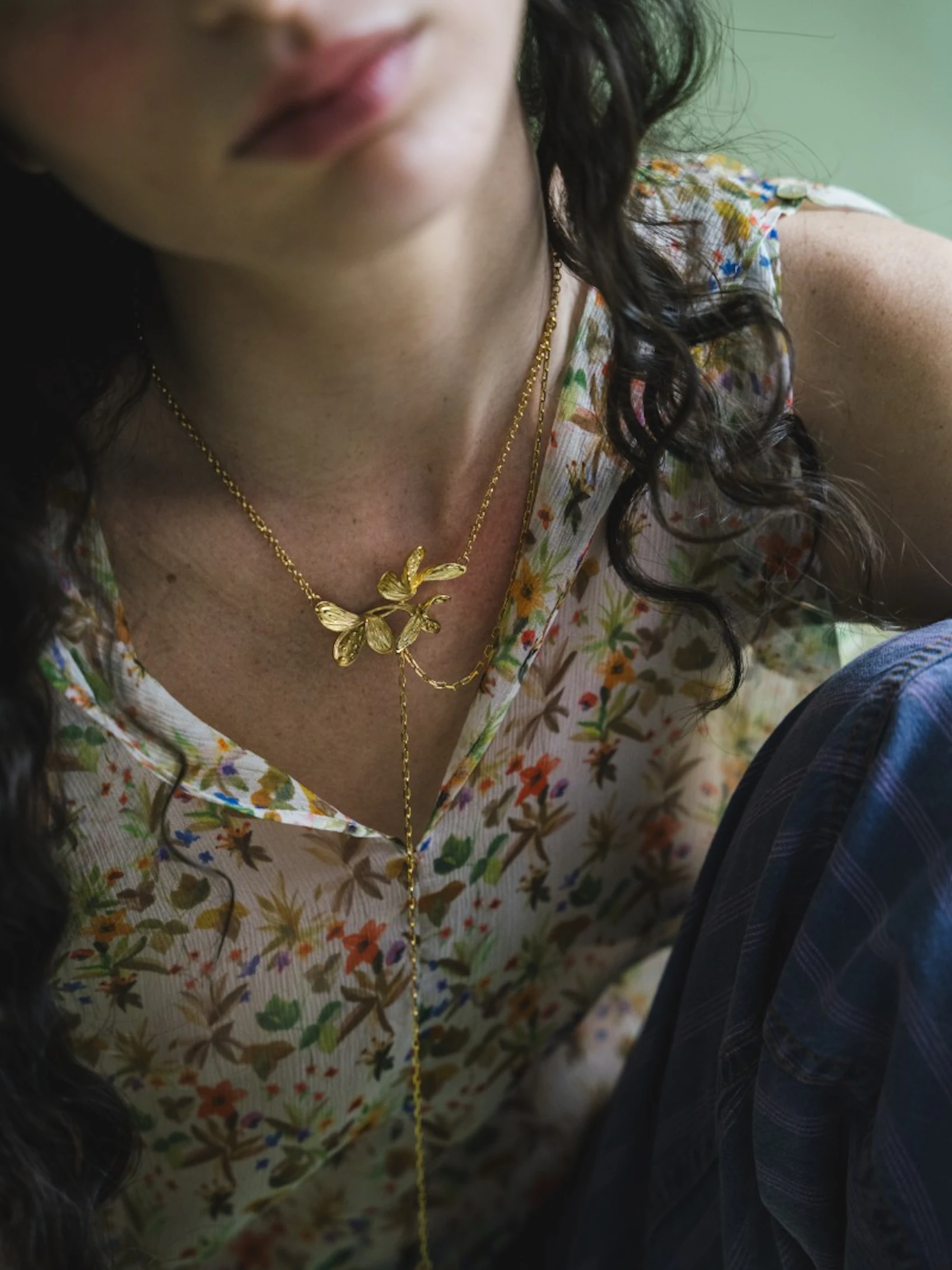 Frangipani Lariat Necklace 3