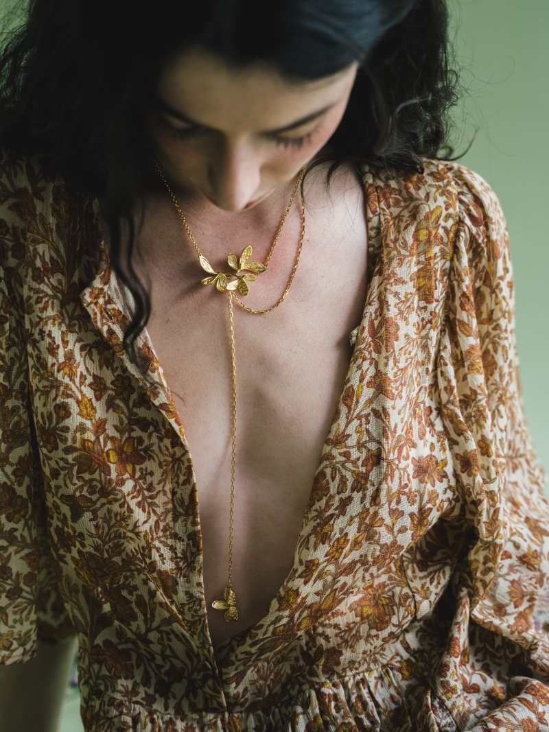 Frangipani Lariat Necklace 5