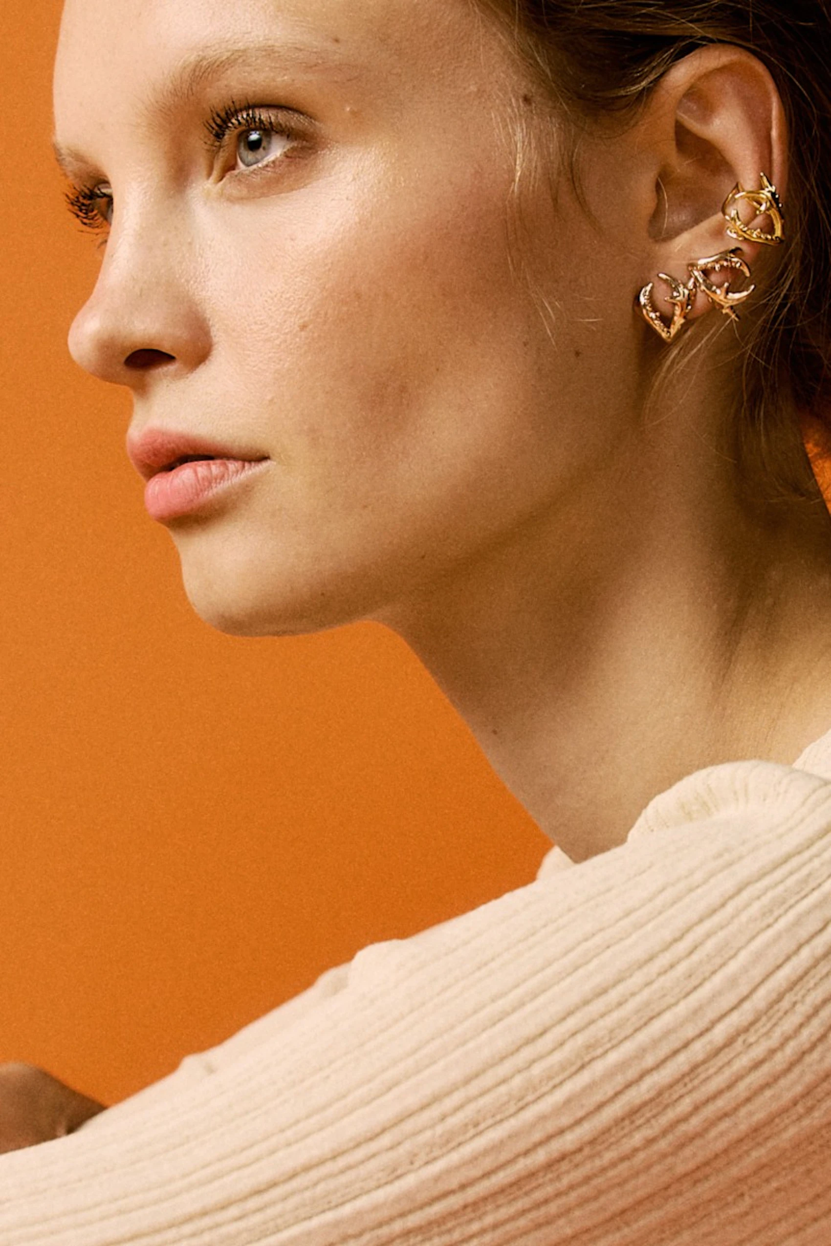 Gold Lucanus Cervus Earcuff 1