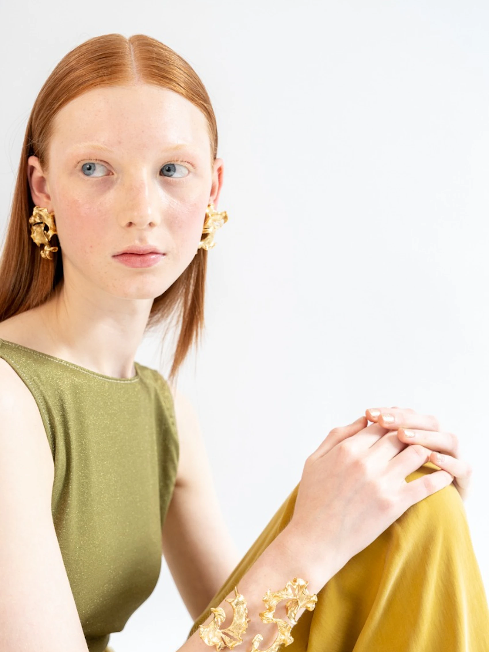 Gold Acacia Earrings 4