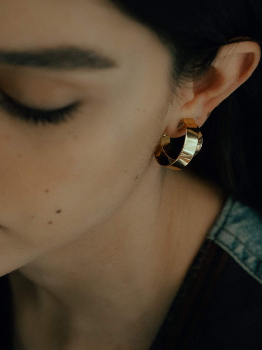 Gold Copernicus Earrings 2