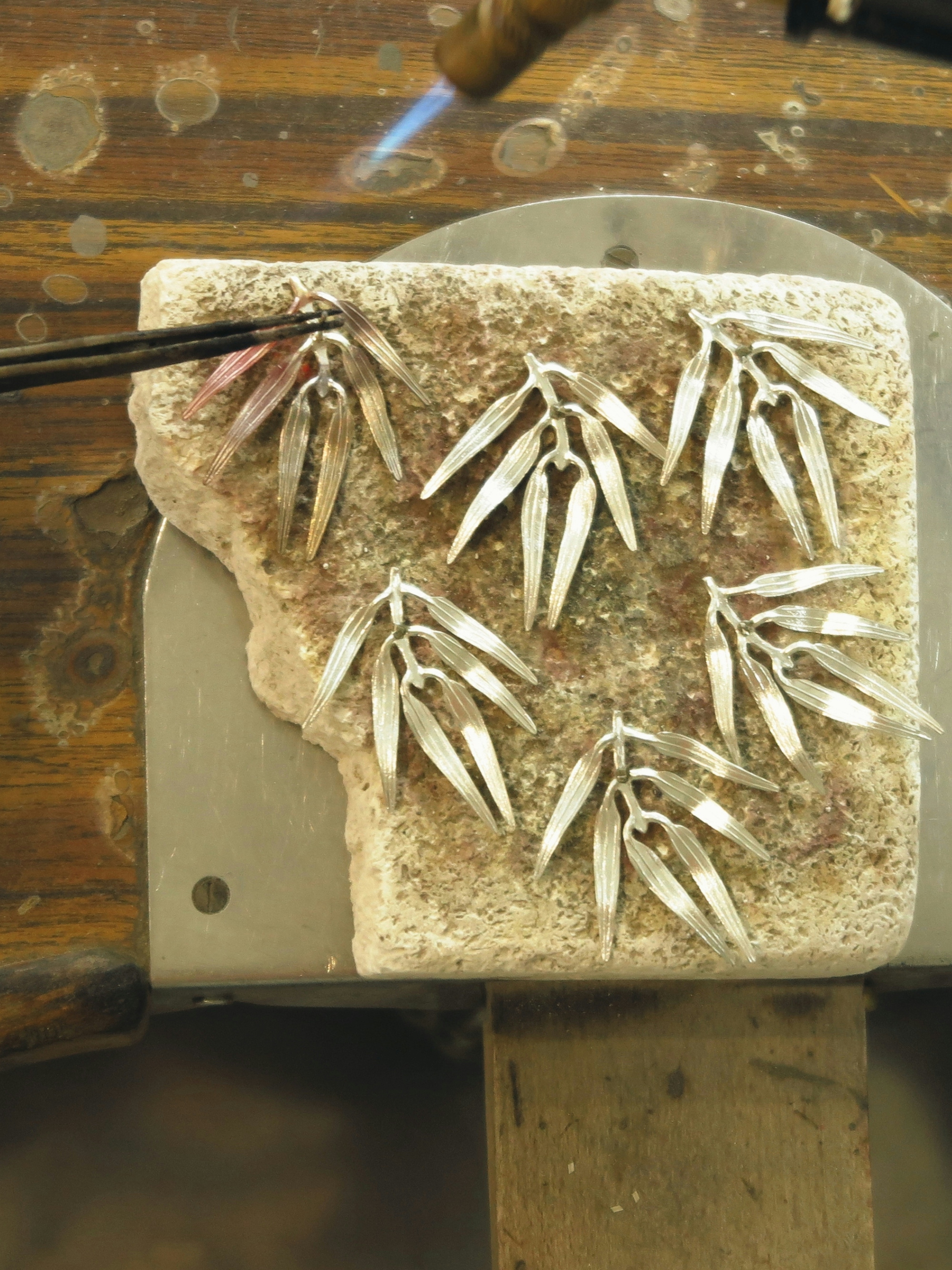 Silver Small Fern Earrings 4