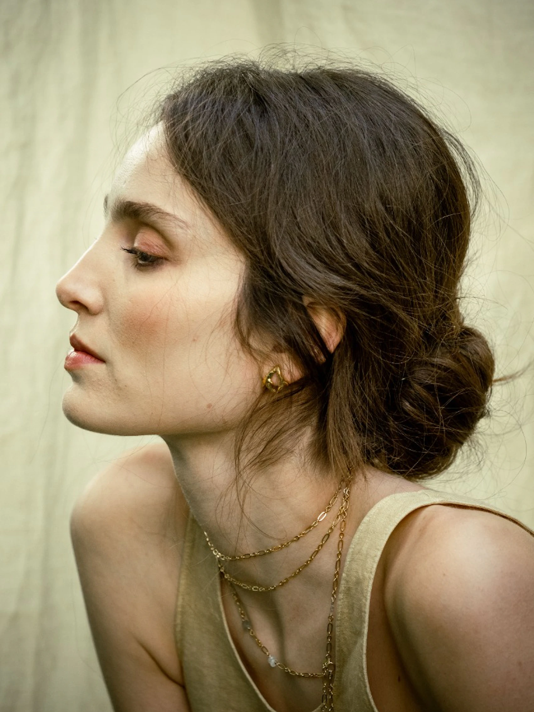 Gold Lucanus Cervus Earrings 2
