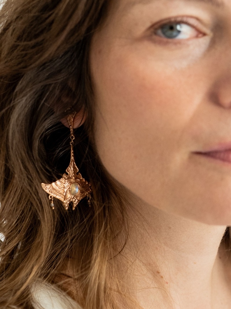 Manta Ray Earrings 2
