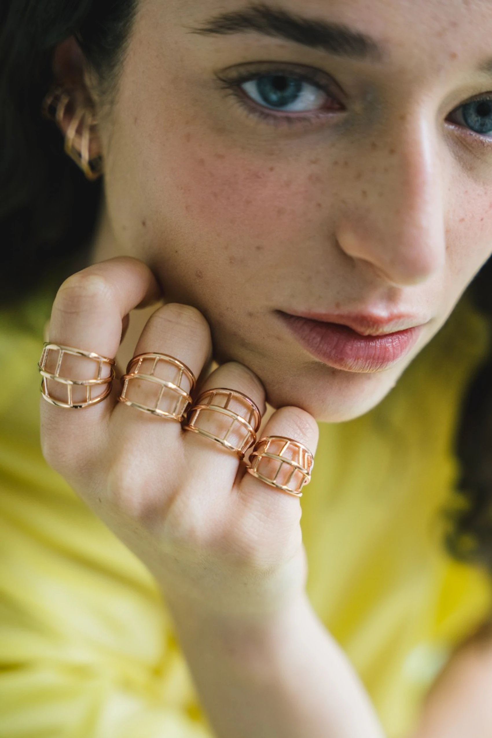 Rose Mini Lattice Ring 2