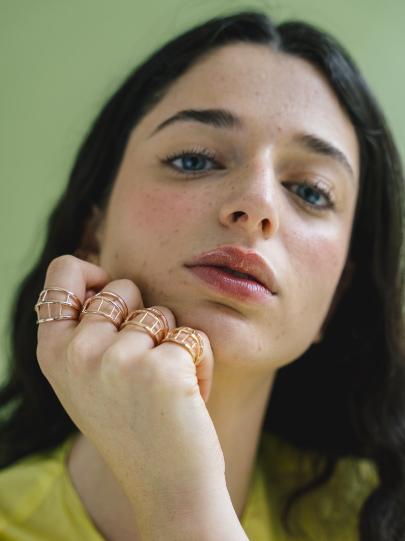 Rose Mini Lattice Ring 5