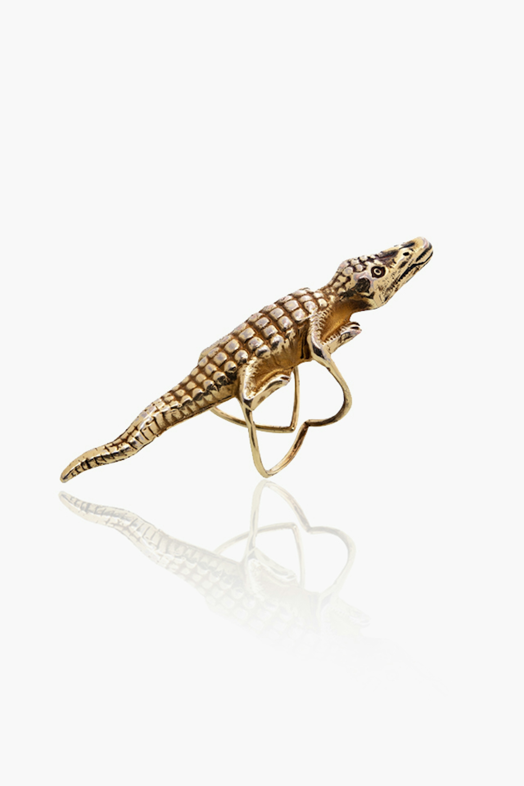 Antique Gold Mr. Crocodile Ring