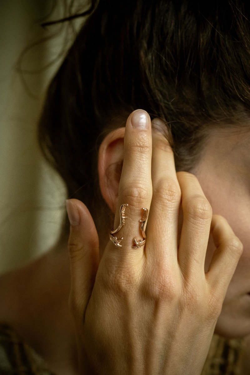 Anillo Coraza Rosa 1