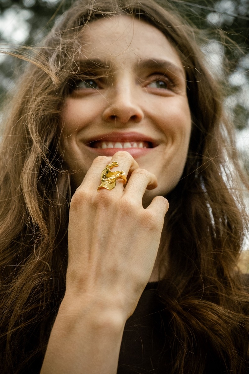 Anillo Lirio de Agua Amarillo 0