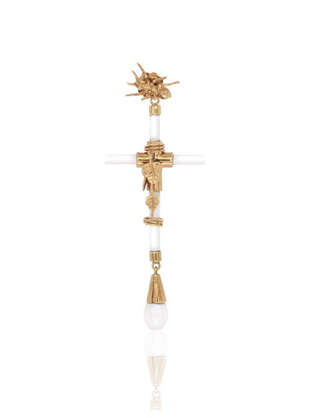 Quartz Cross Pendant