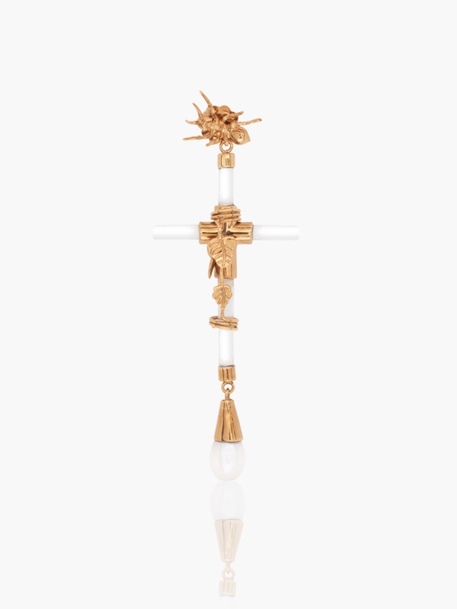 Quartz Cross Pendant