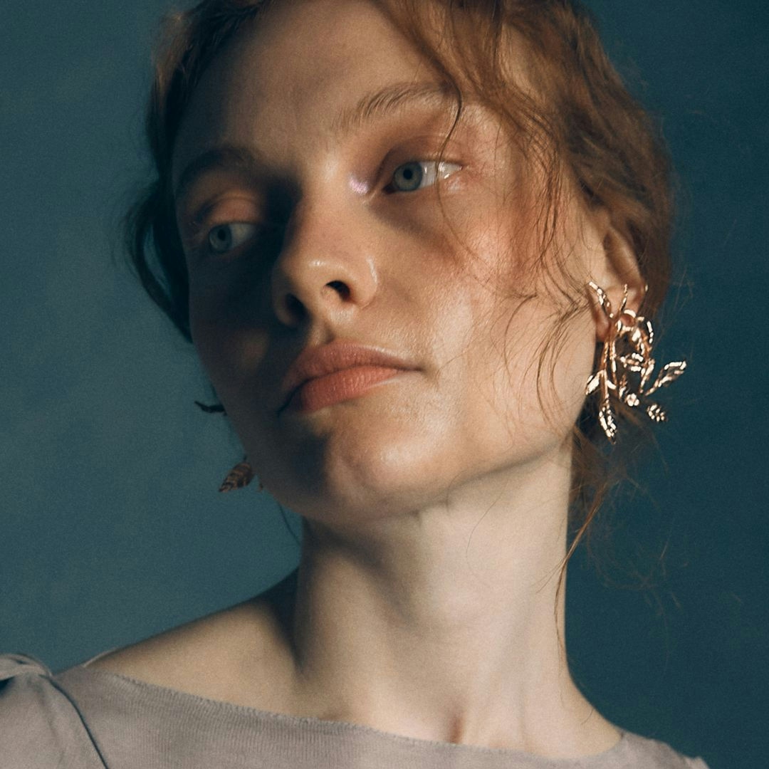 Rose Water Lily Earrings  7