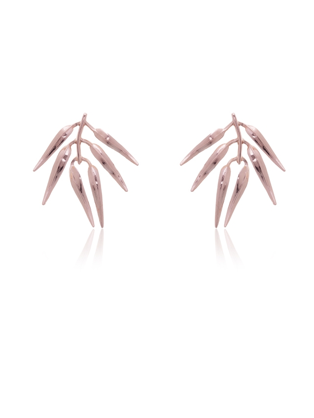 Rose Small Fern Earrings