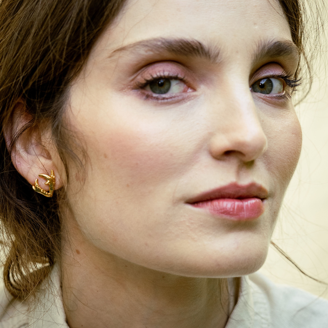Gold Lucanus Cervus Earrings 6