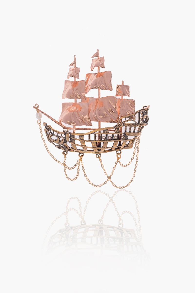 Galleon Brooch 0